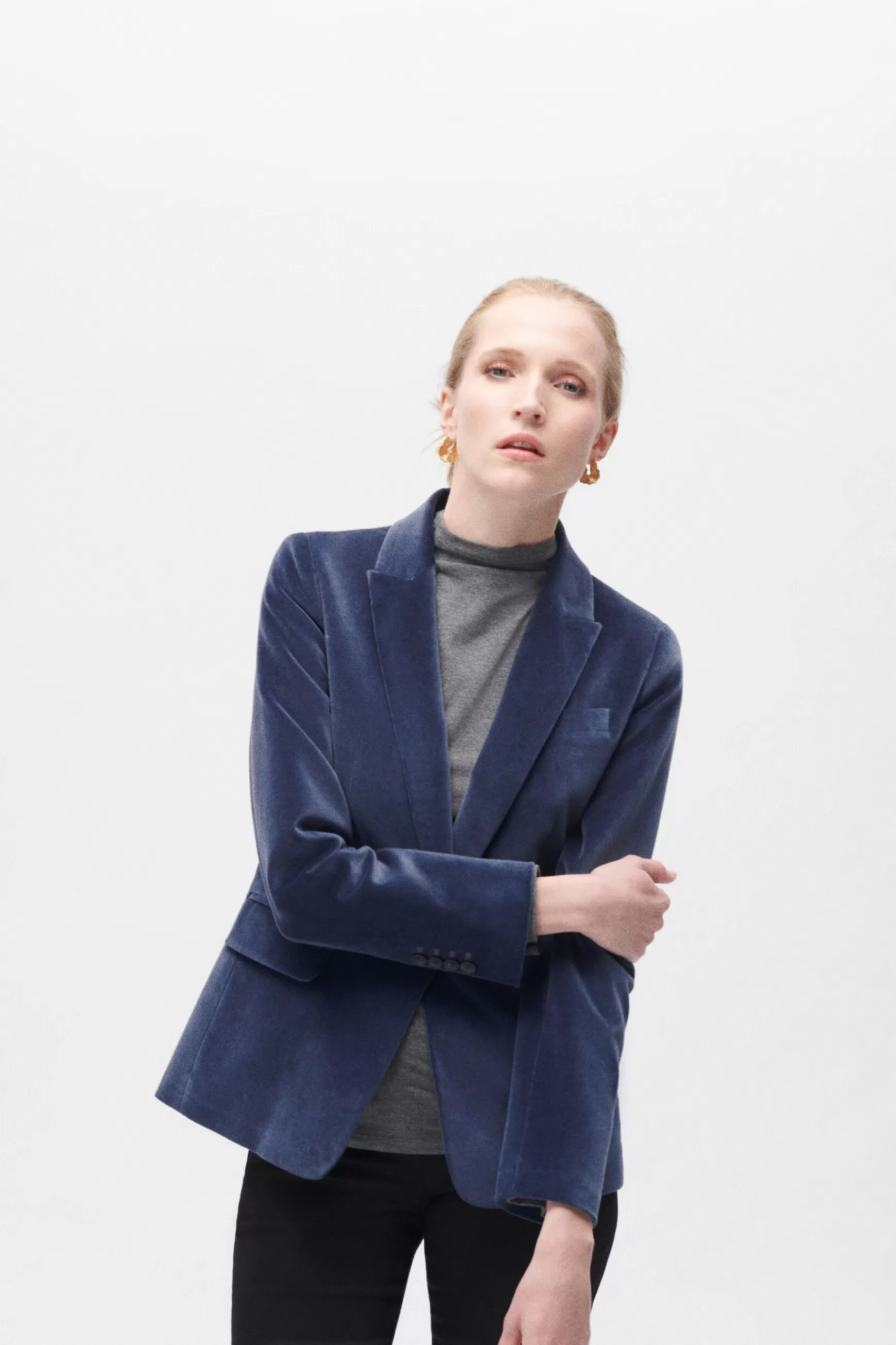 Discount Blazer Aurora Bleu Marine Femme Vestes