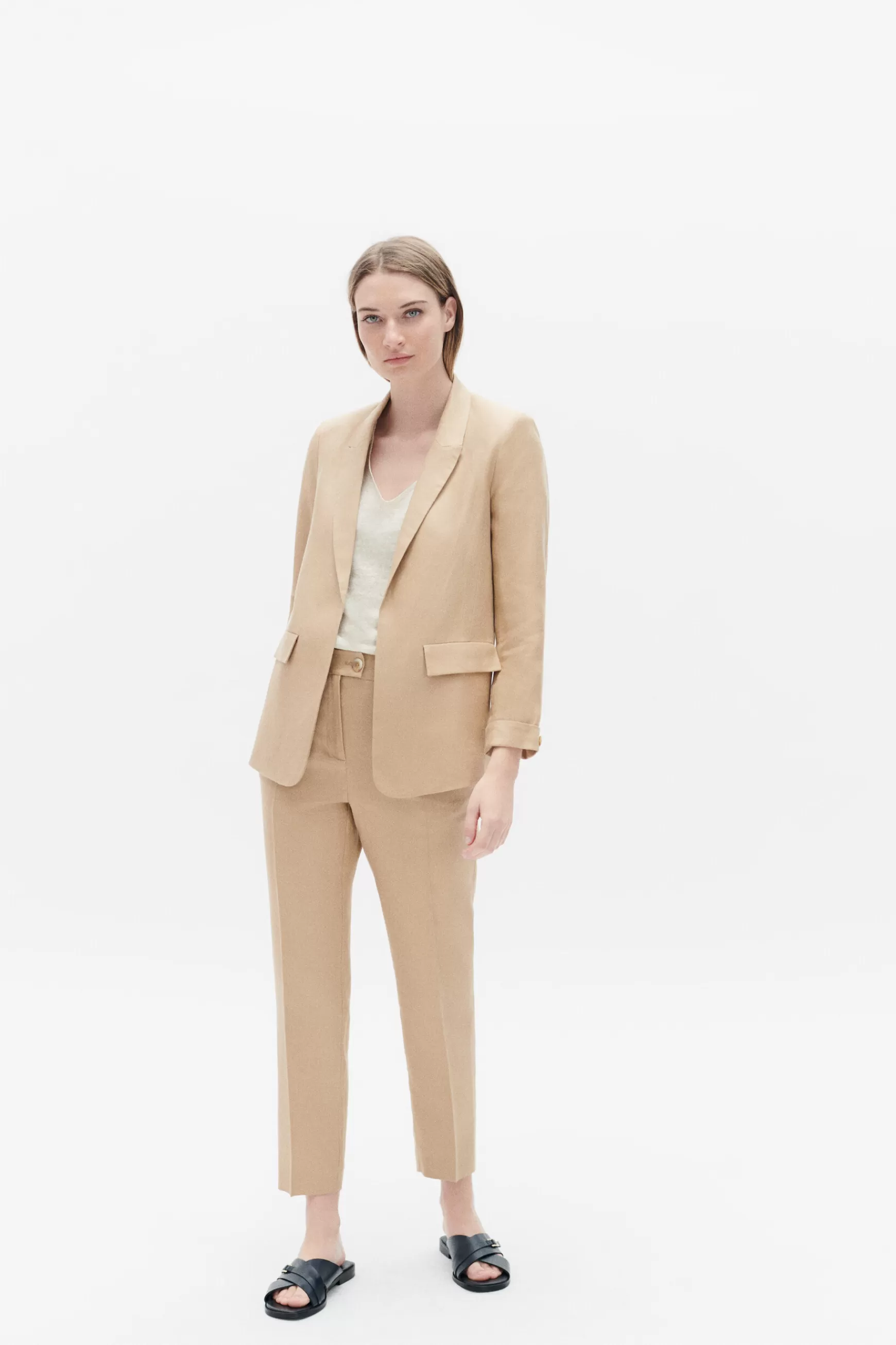 Best Sale Blazer Randine Beige Femme Blazers