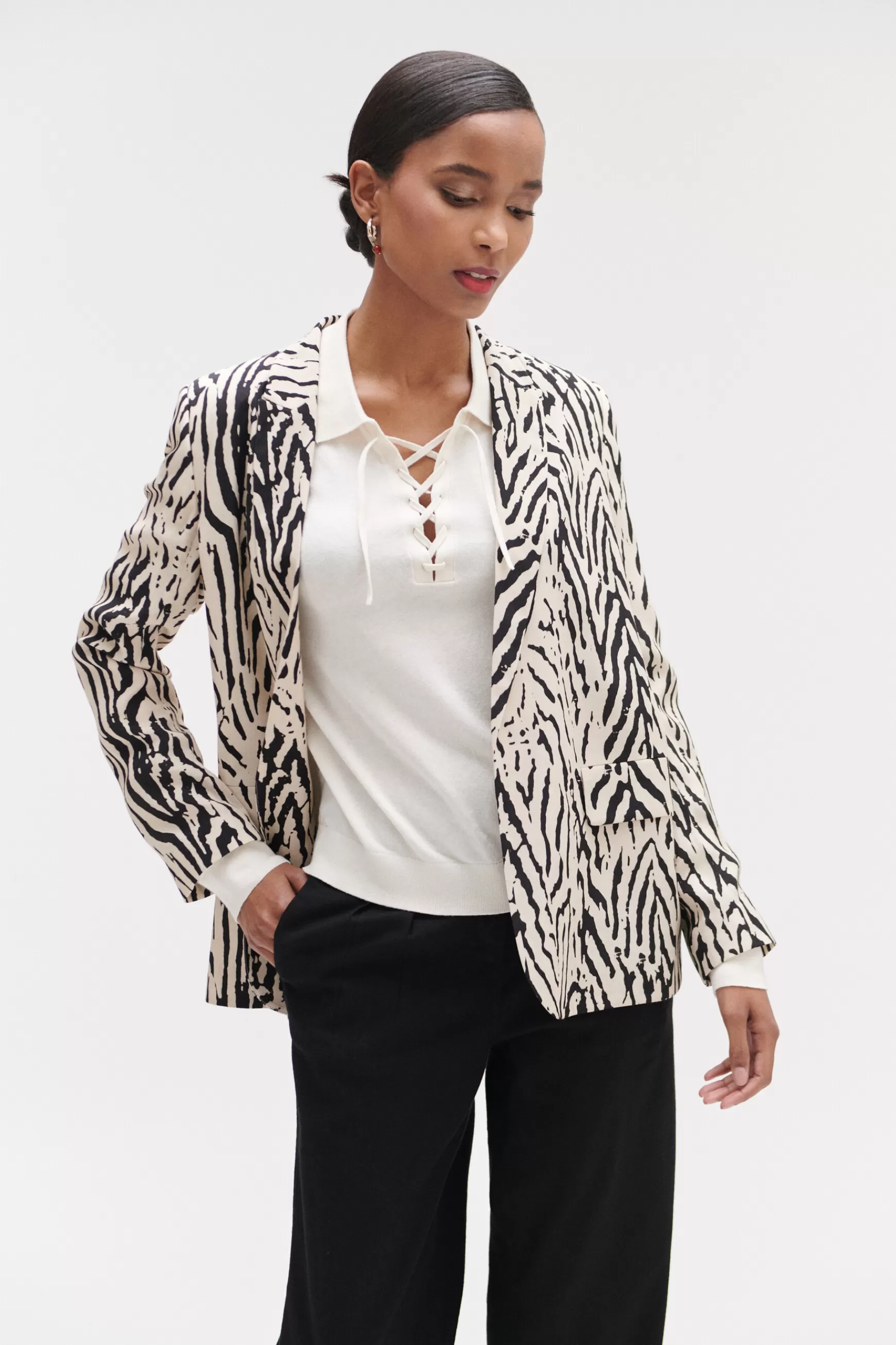 Shop Blazer Thais Zebre Femme Blazers