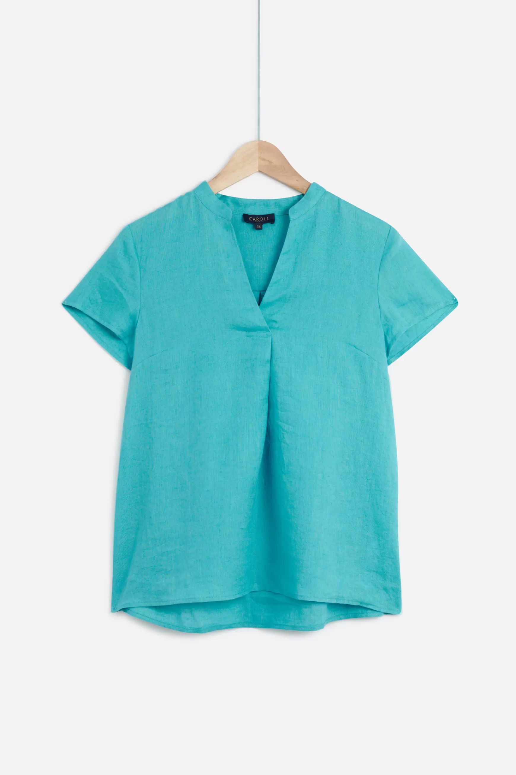 Flash Sale Blouse Kat 100% Lin Vert Emeraude Femme Chemises