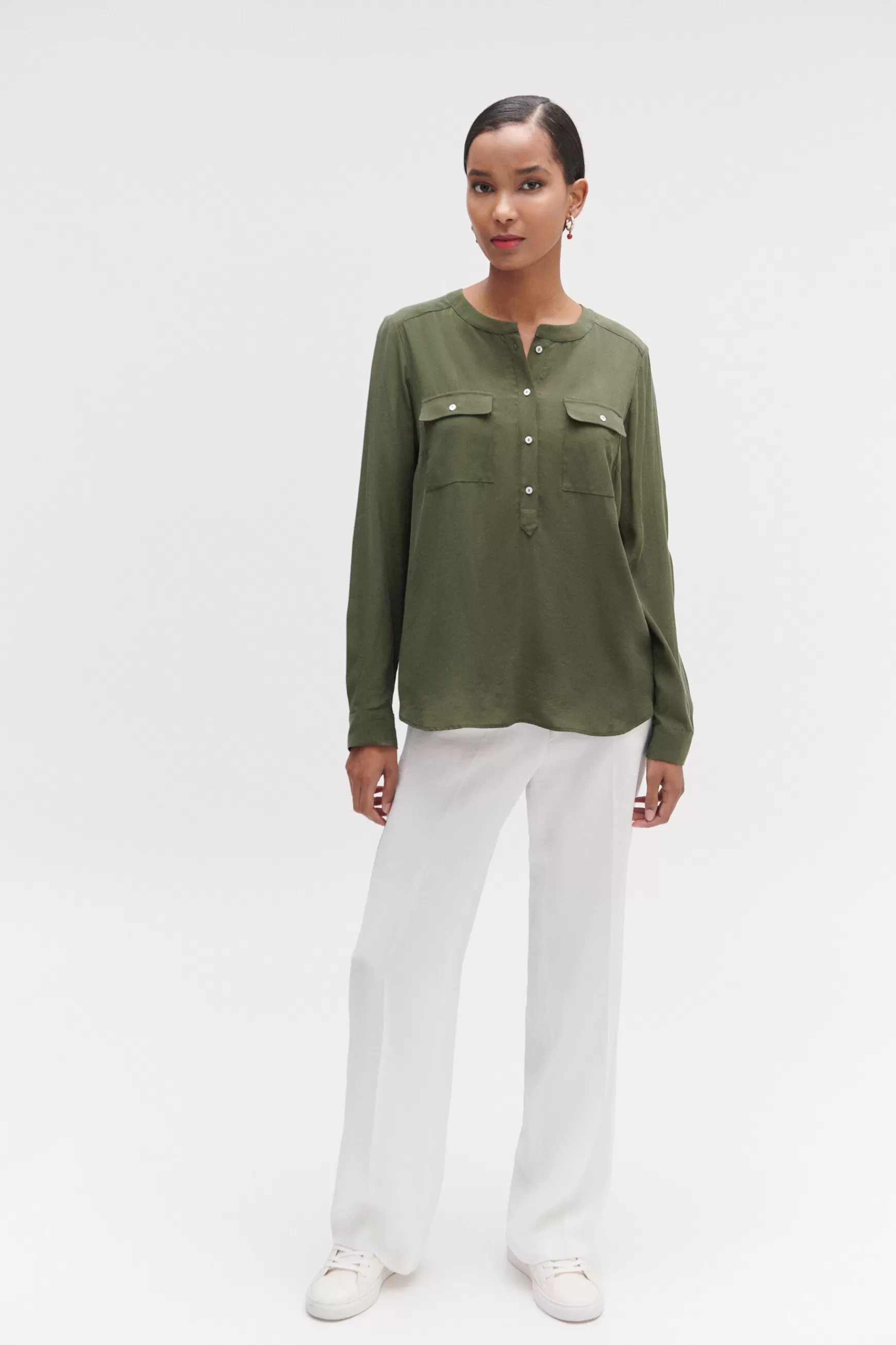 Online Blouse Texas A Col Tunisien Femme Blouses