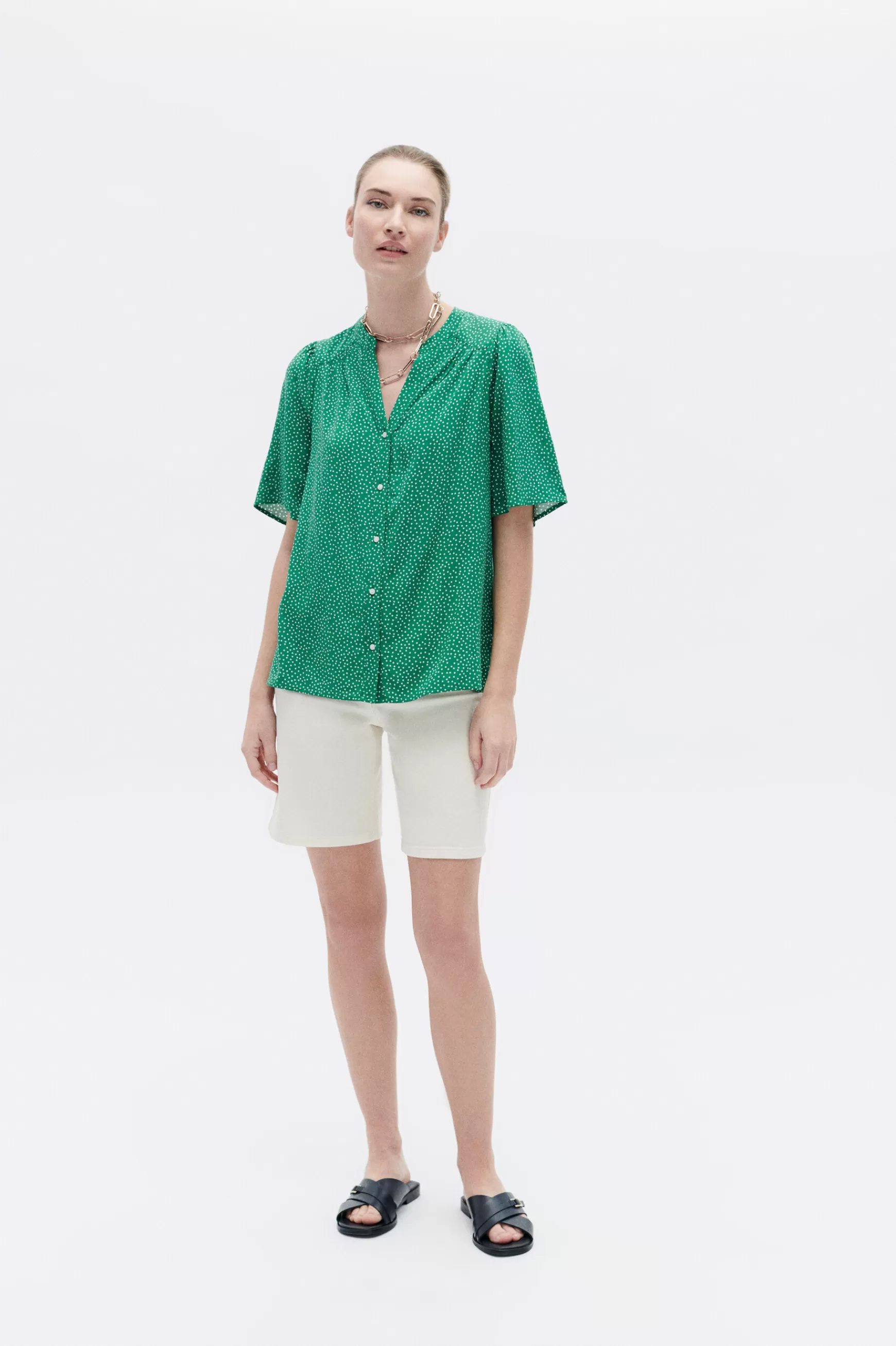 Store Chemise Carla3 Vert Menthe Femme Chemises