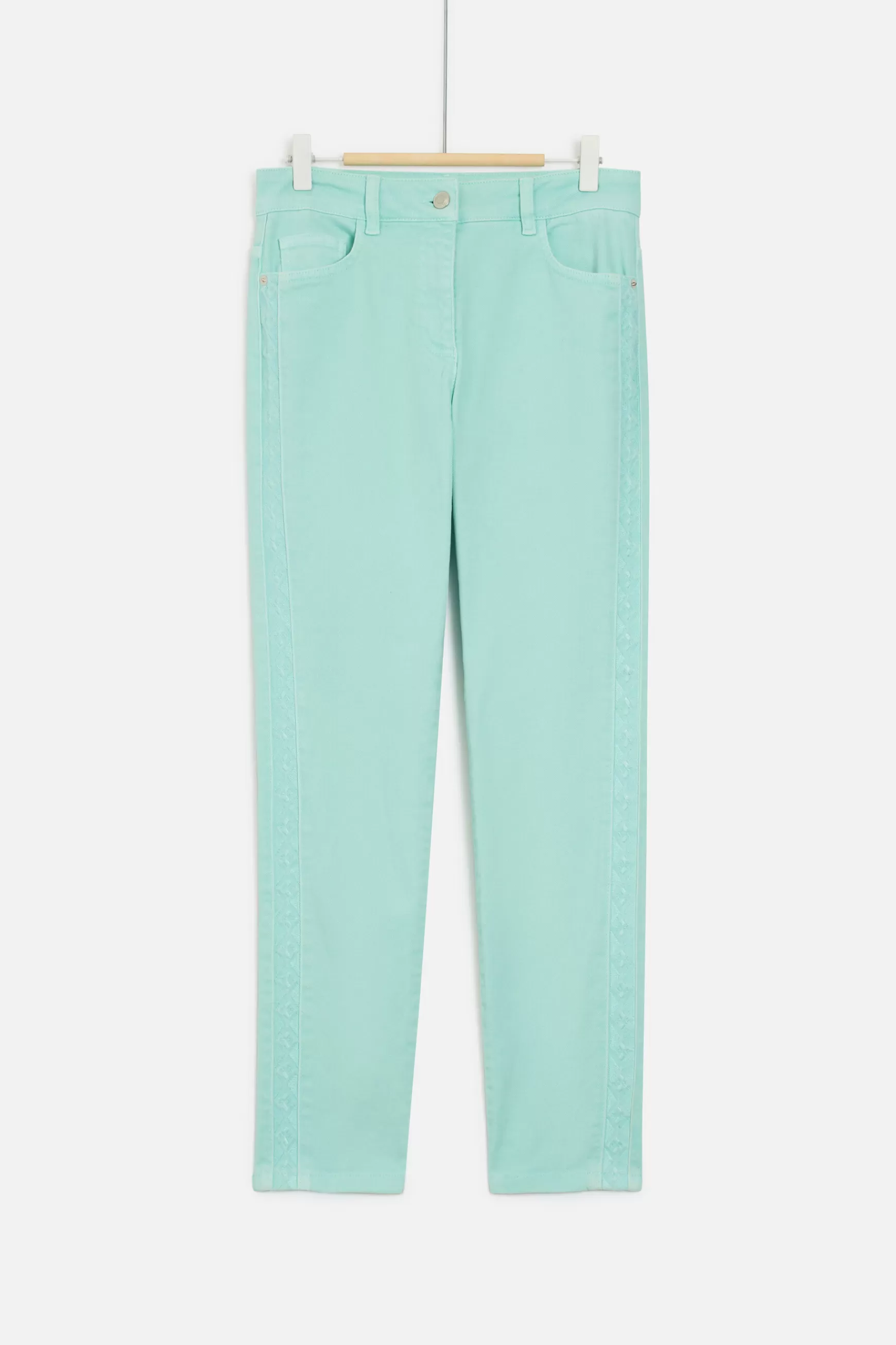 New Jean Dalston Colore A Details Brodes Femme Pantalons