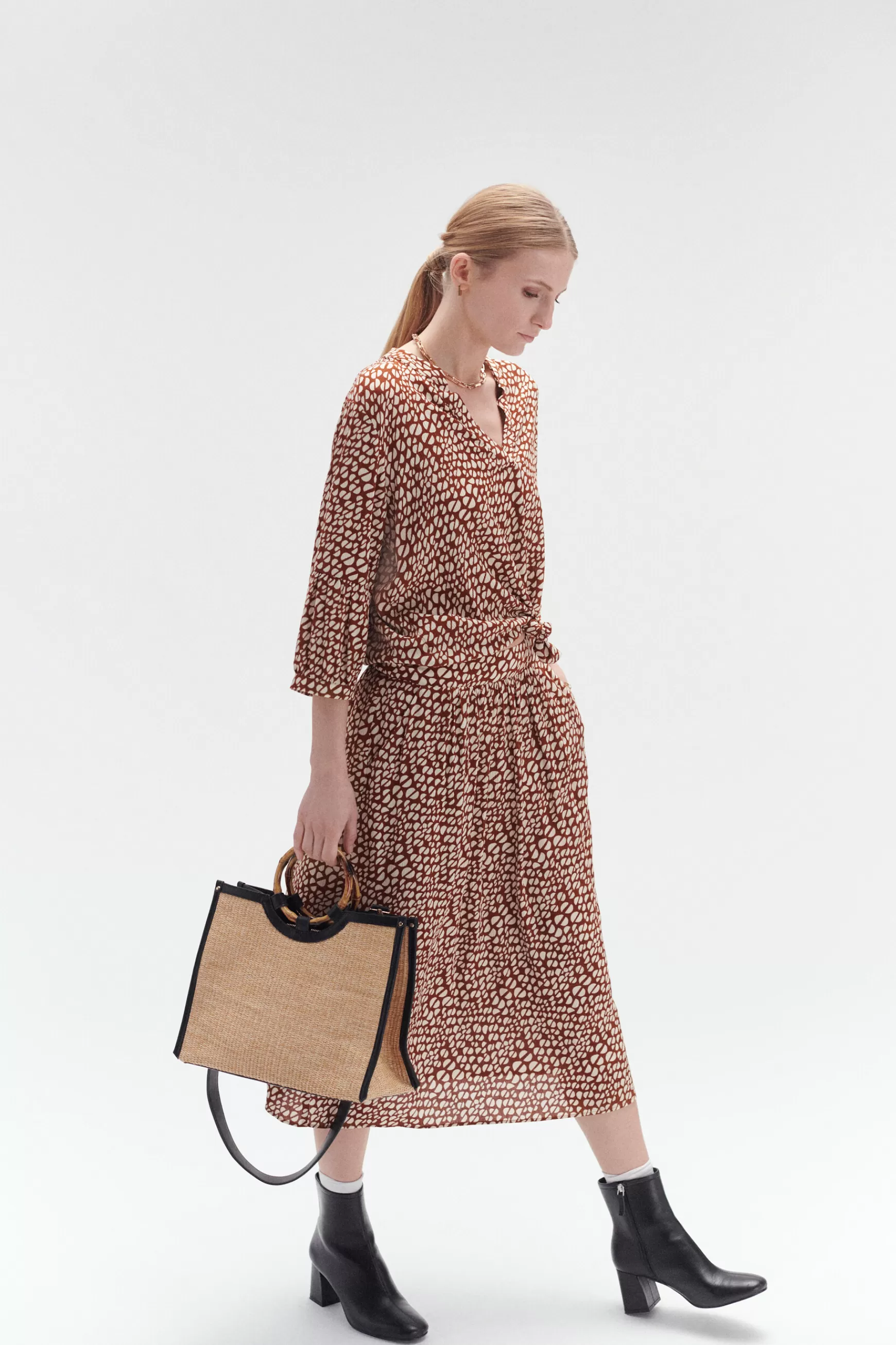 Store Jupe Tawney A Motif Bicolore Femme Jupes