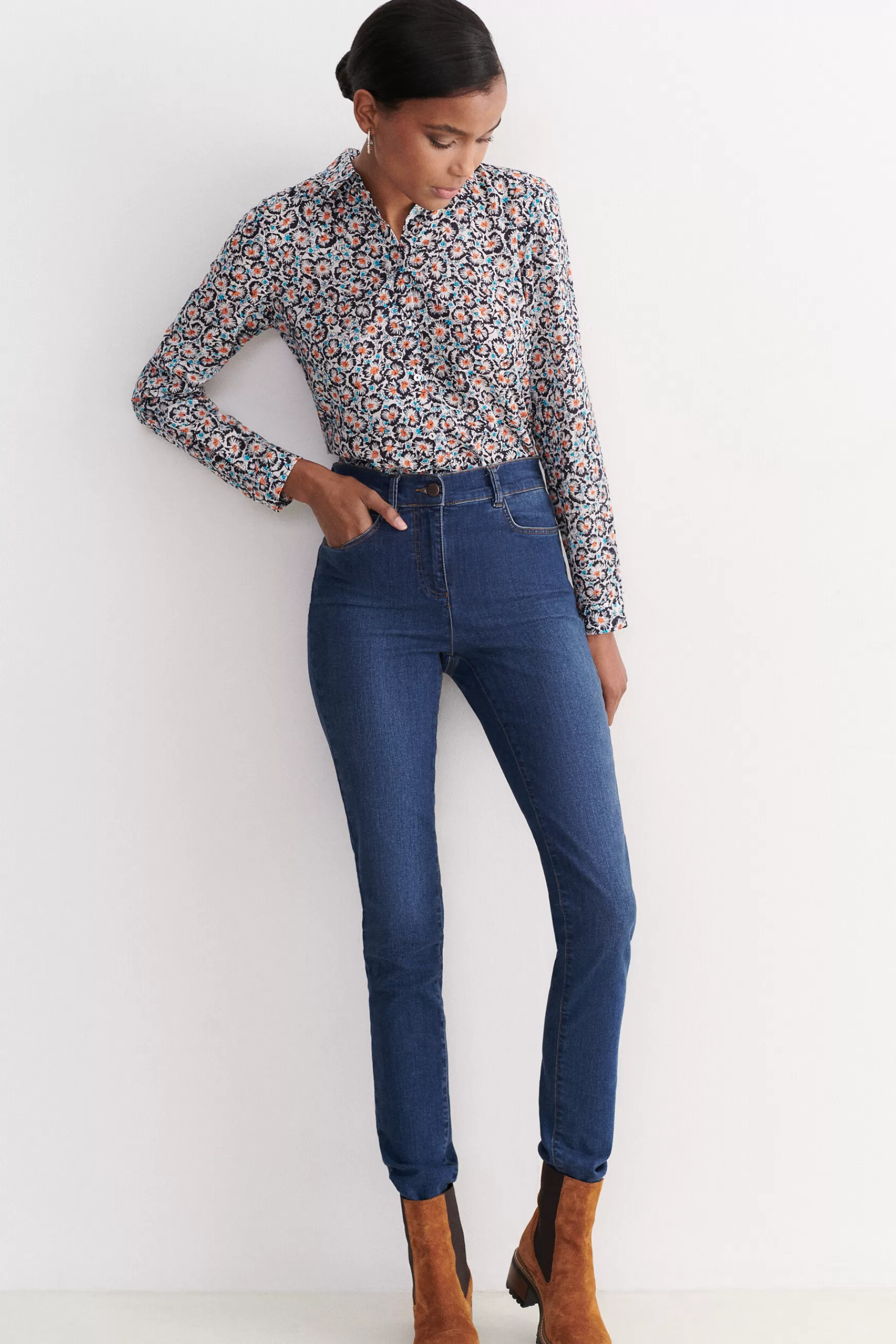 Hot Pantalon Tom Denim Stone Femme Pantalons