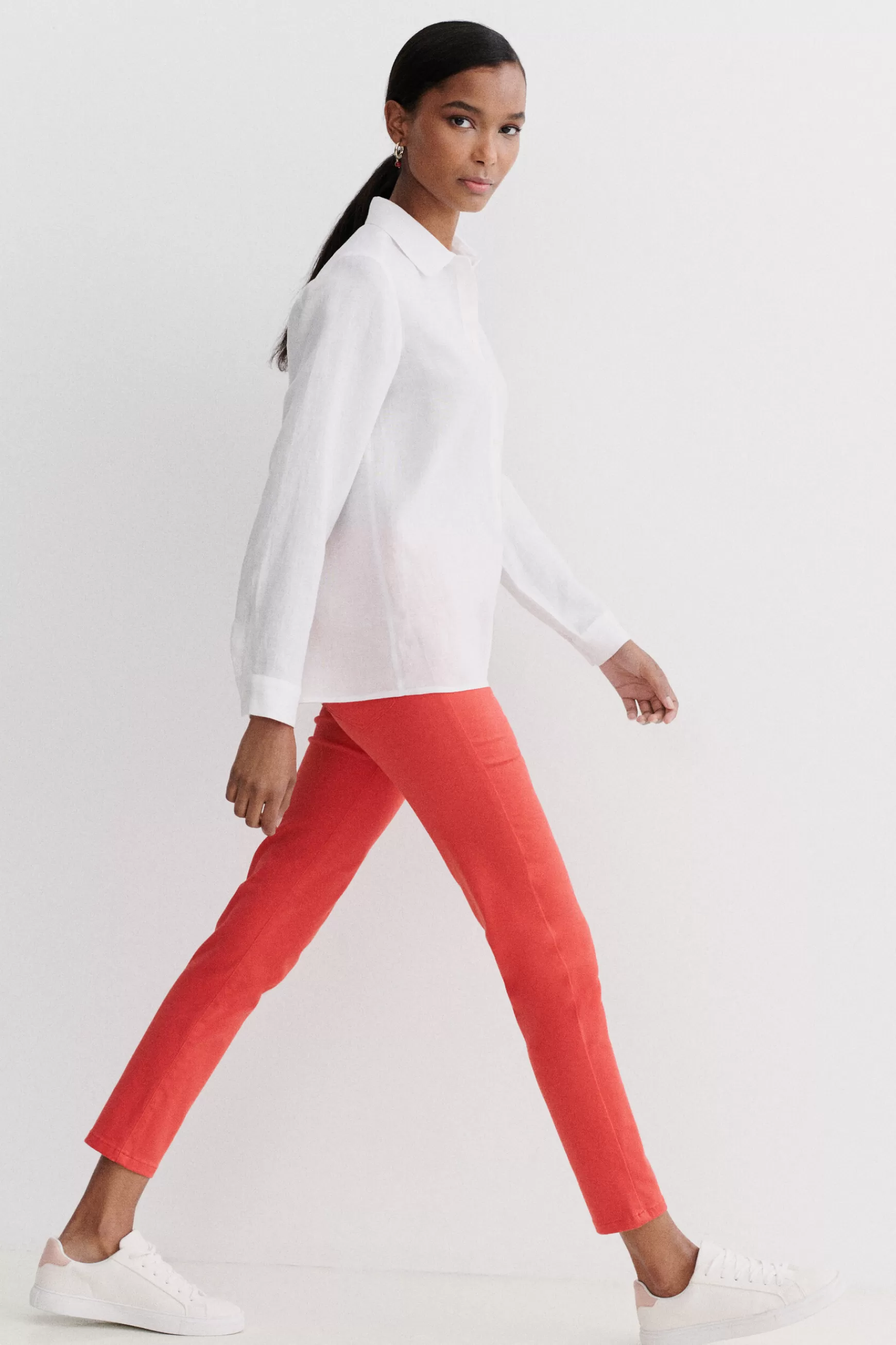 New Pantalon Tony B Rouge Femme Pantalons