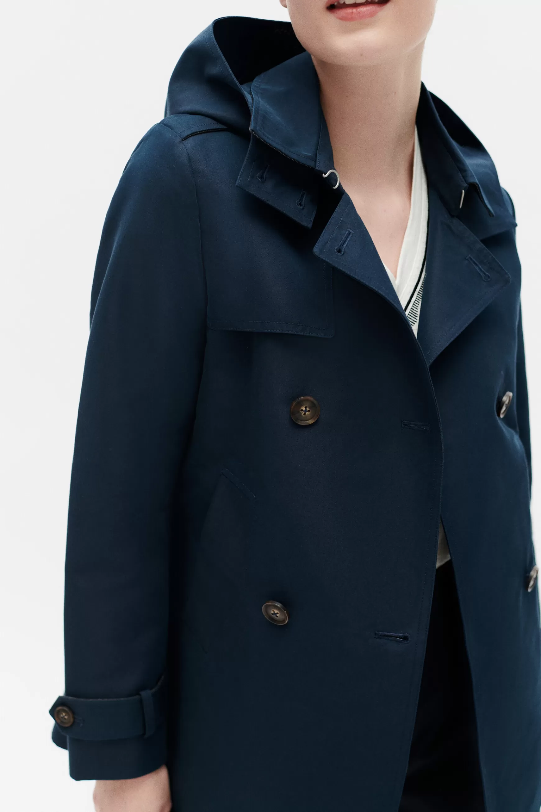 Discount Trench Berlin B Bleu Marine Femme Trenchs