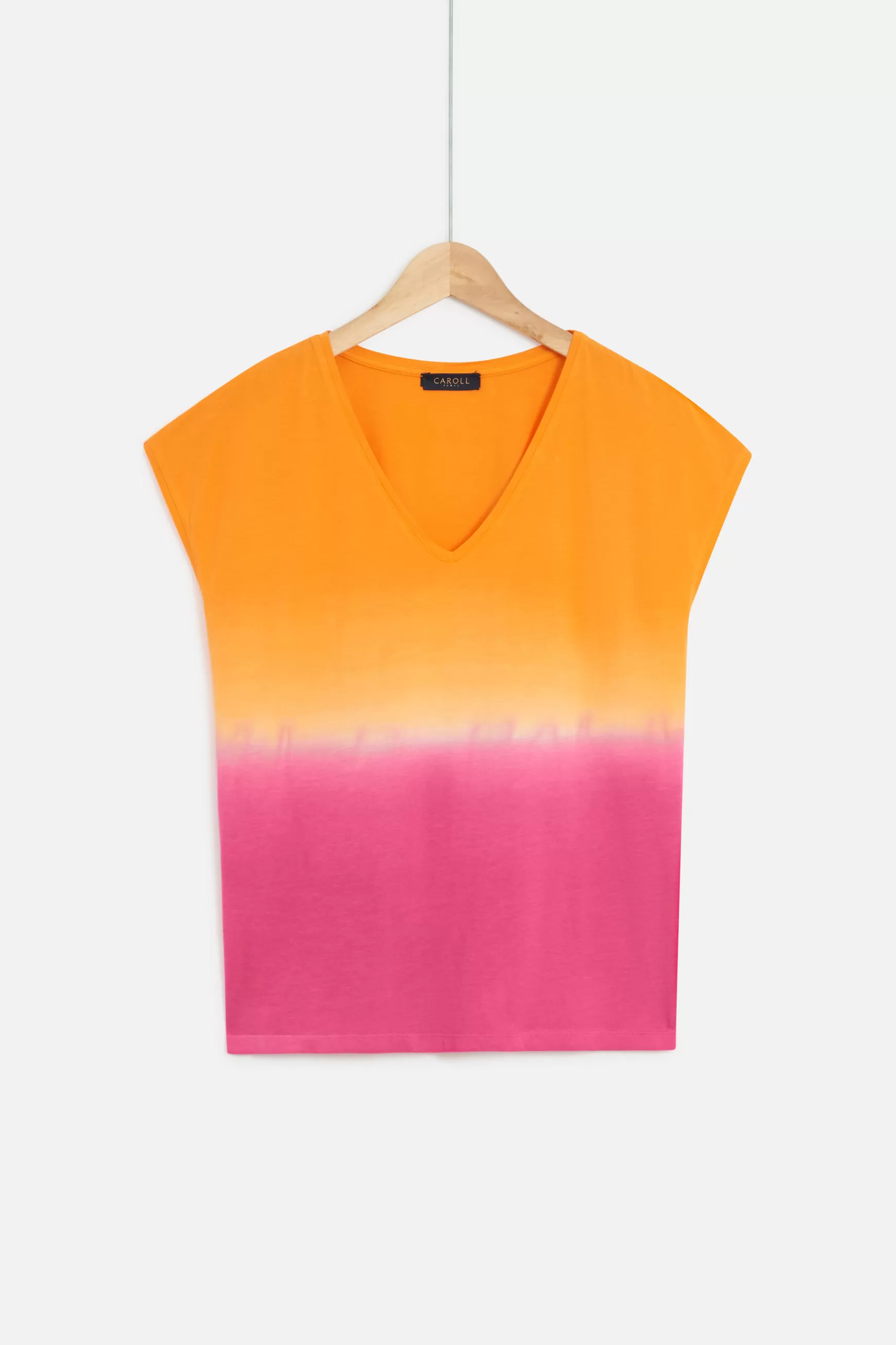 Fashion Tshirt Danae Orange Femme Tops Et T-Shirts