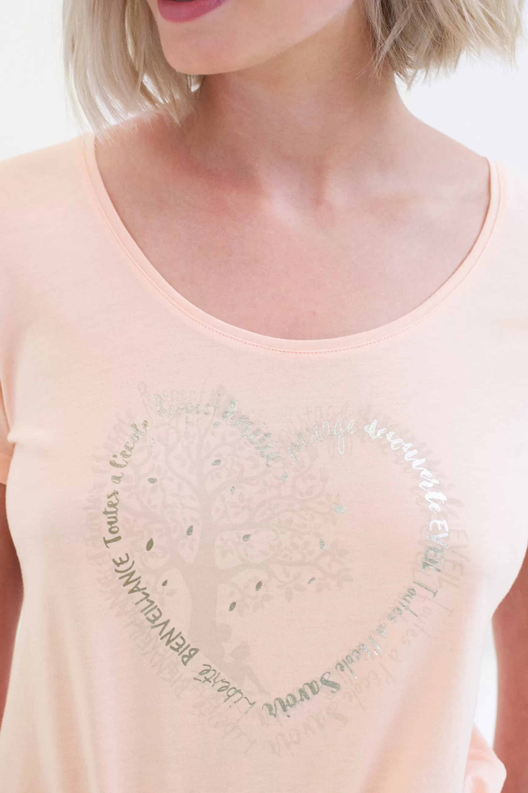 Outlet T-Shirt Janice Toutes A L'Ecole Rose Fushia Femme Tops Et T-Shirts