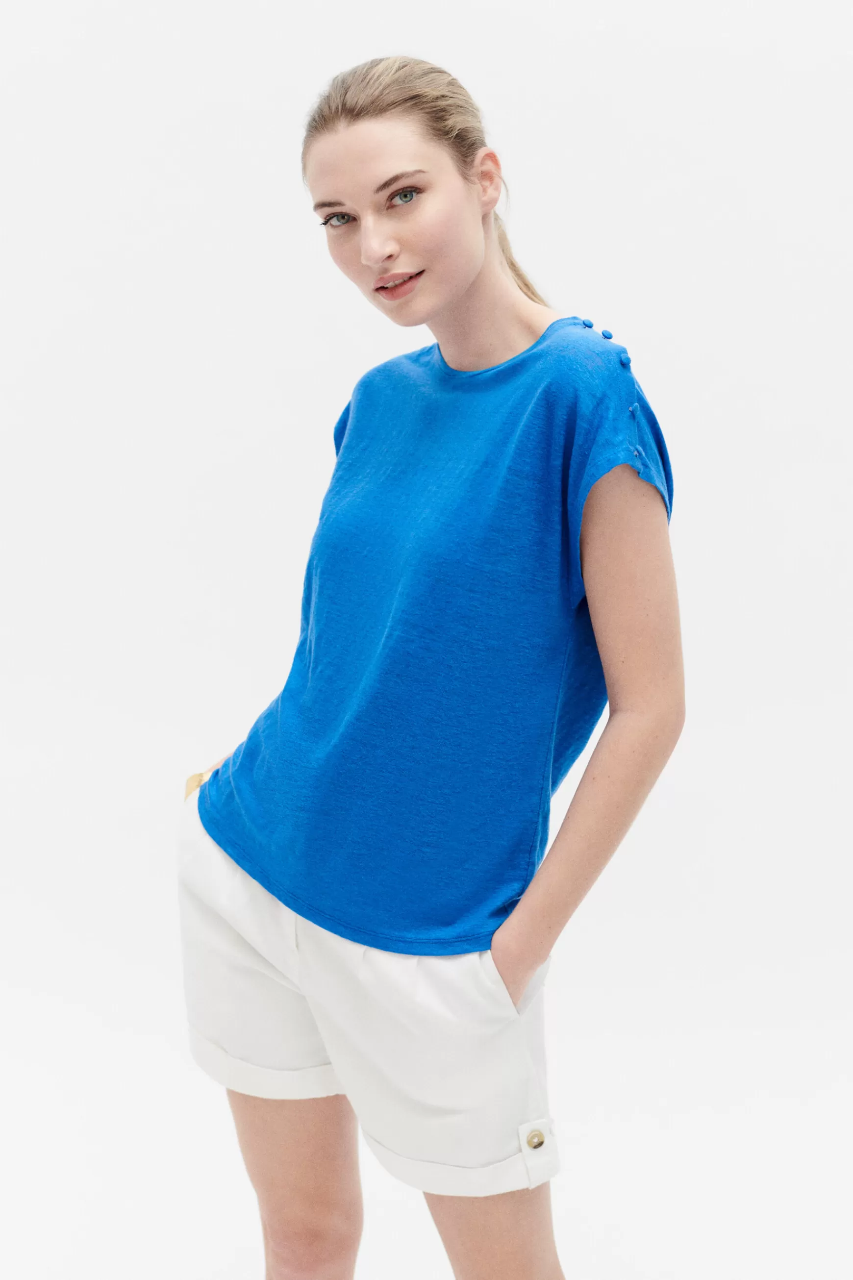 Clearance Tshirt Kate Bleu Electrique Femme Tops Et T-Shirts