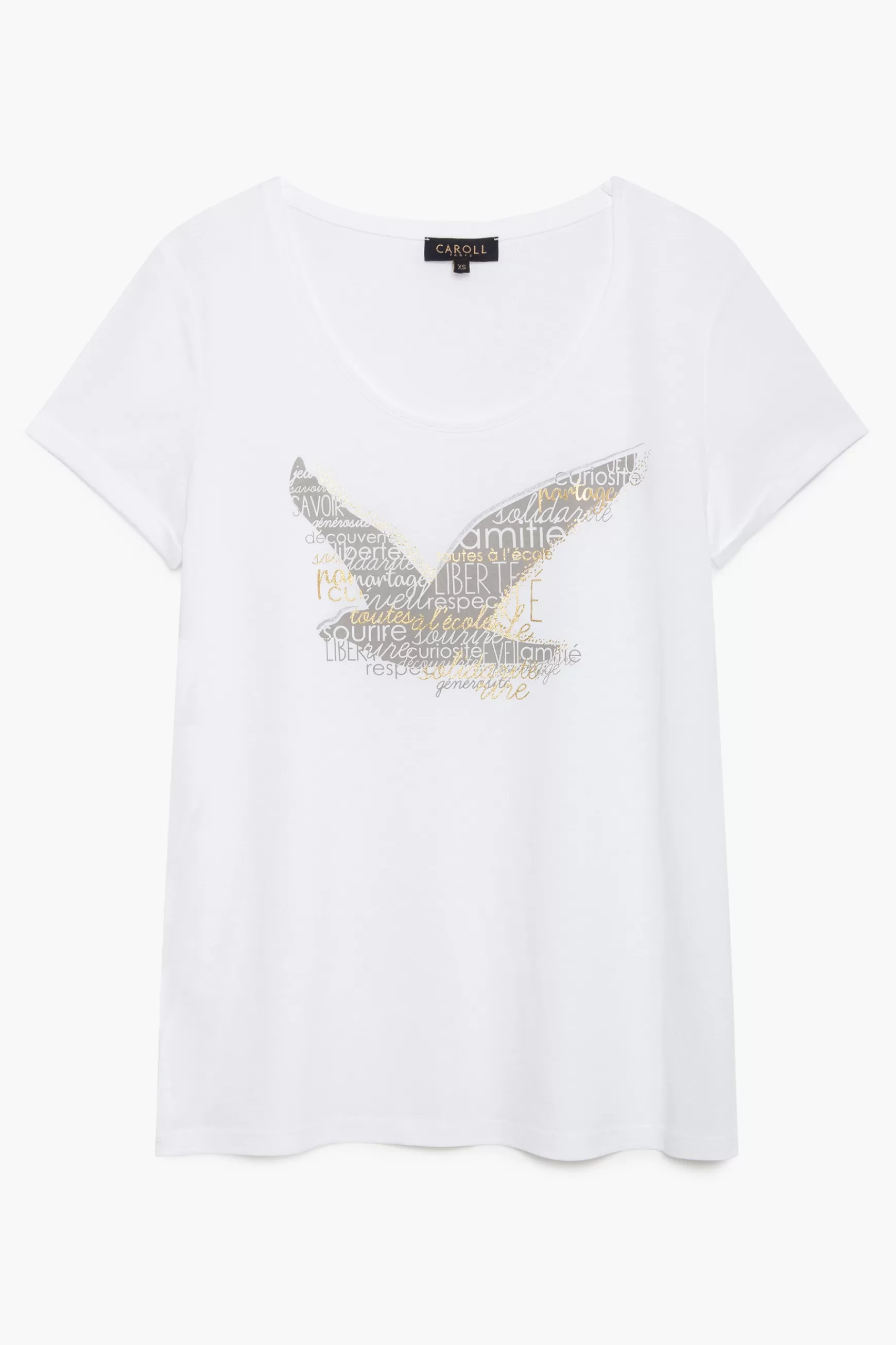 Discount T-Shirt Maddy Blanc Femme Tops Et T-Shirts