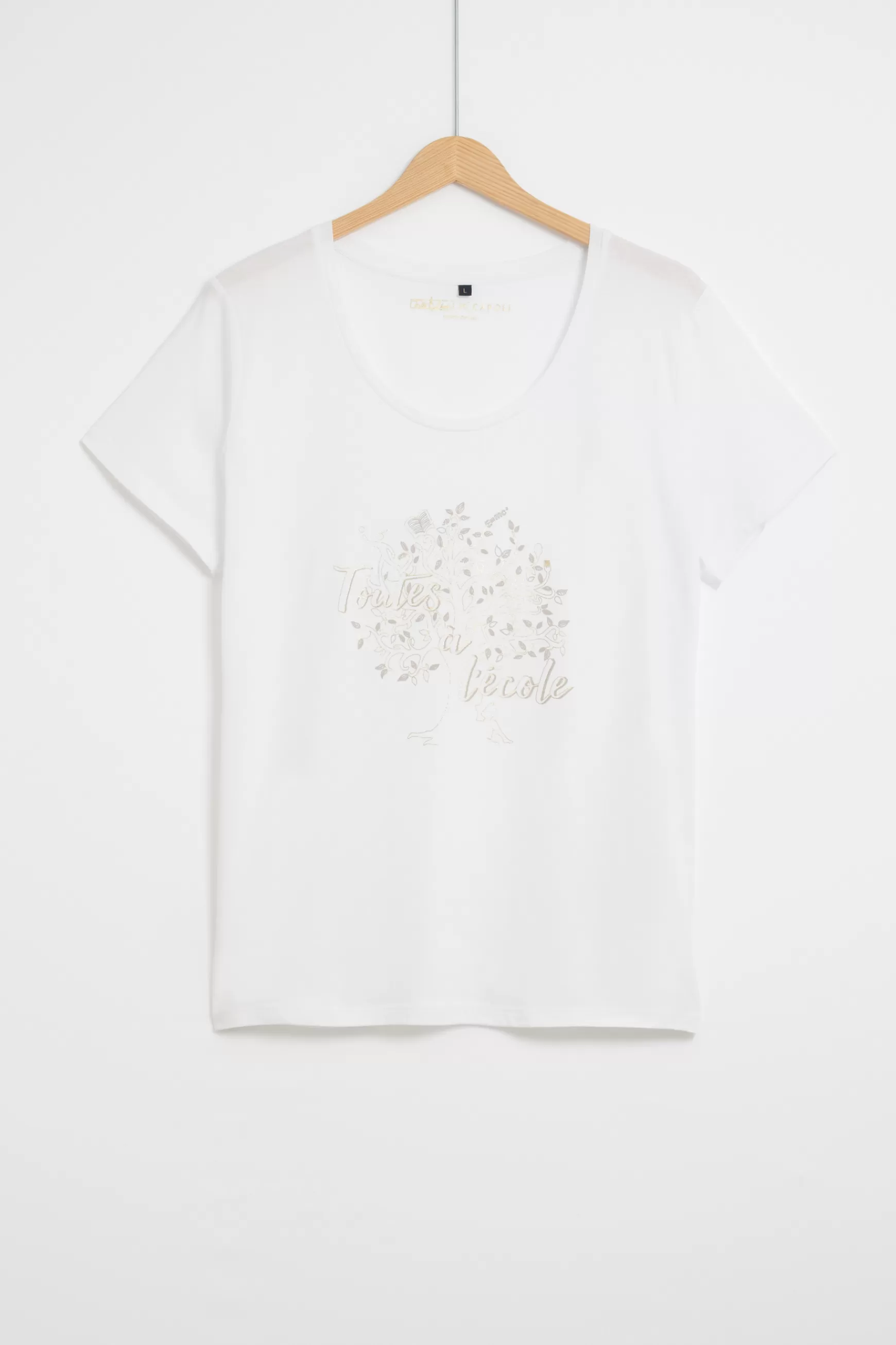 Best Sale T-Shirt Nessa Blanc Femme Tops Et T-Shirts