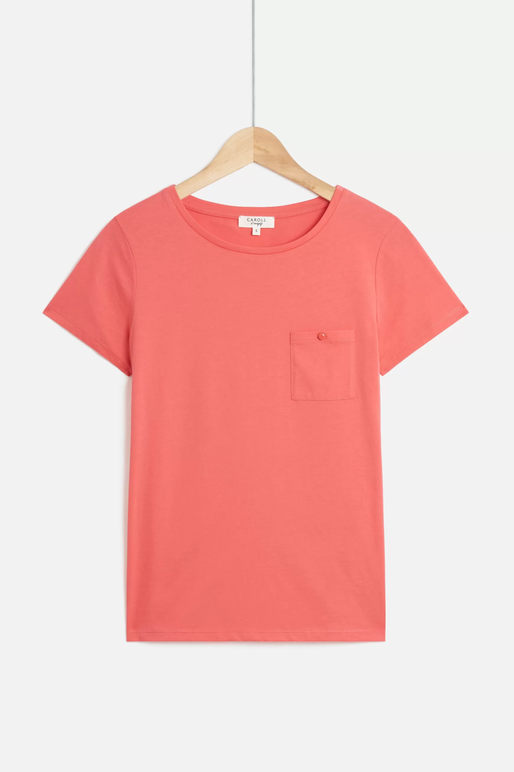 Best Sale T-Shirt Ninon Rose Corail Femme Tops Et T-Shirts