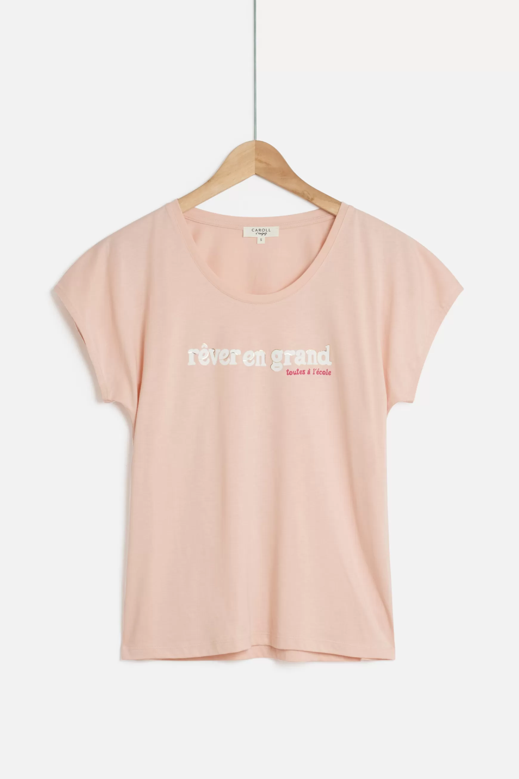 Flash Sale Tshirt Tolivia Rose Corail Femme Tops Et T-Shirts