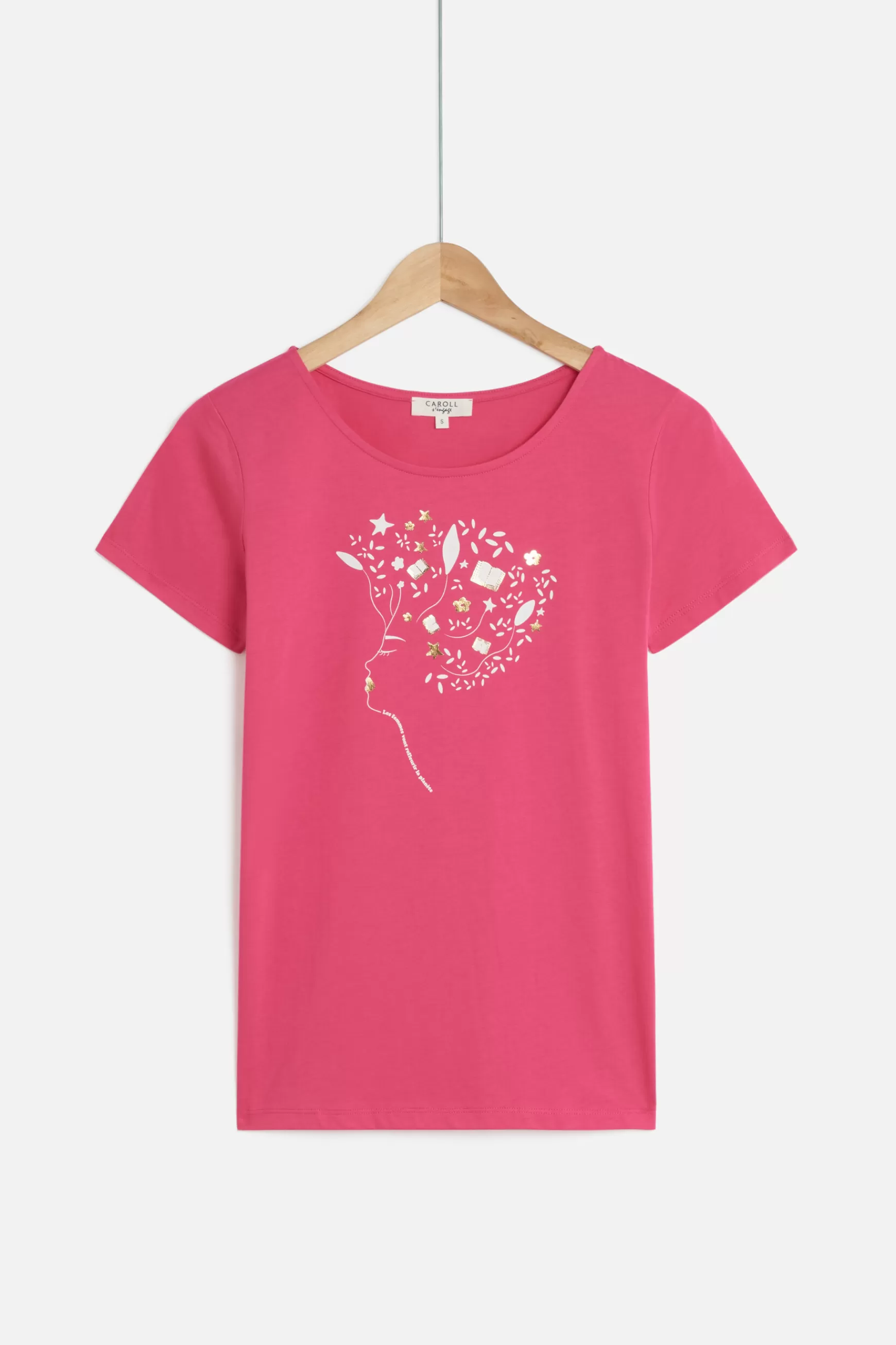 Store Tshirt Toutes A L'Ecole Rose Fushia Femme Tops Et T-Shirts